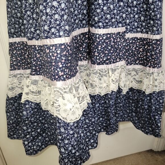 Gunne Sax by Jessica floral dress prairie vintage size 7 - Picture 5 of 14